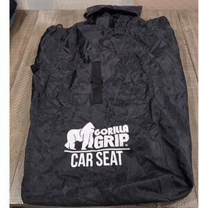 Gorilla Grip Black Car Seat Travel Bag Backpack Straps Water Resistant